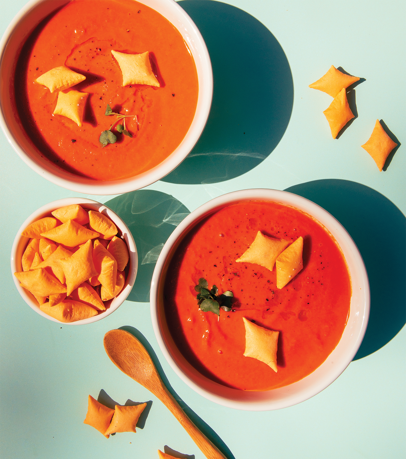 Easy Tomato Soup With A Crunch