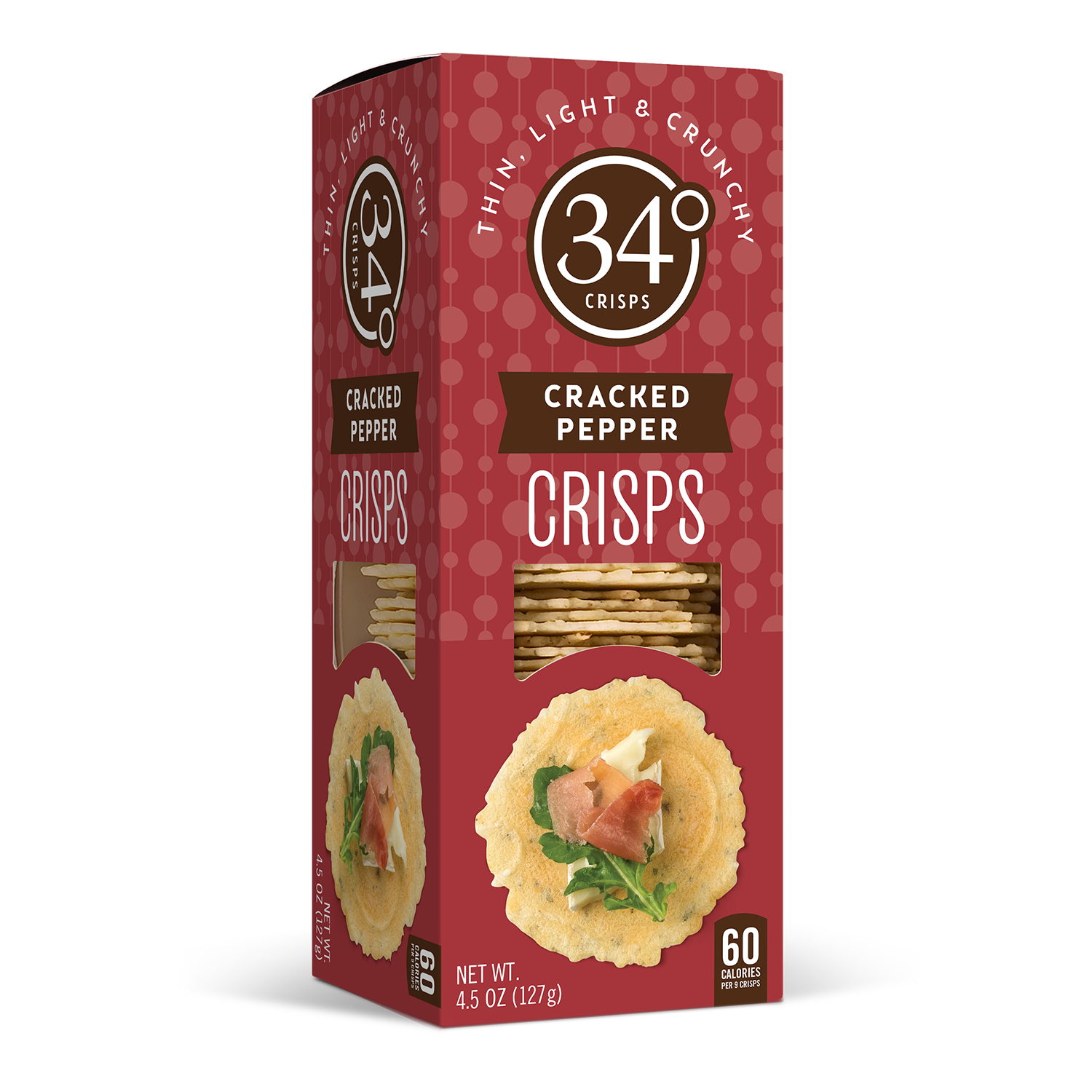 Cracked Pepper Crisps Crackers | 34 Degrees
