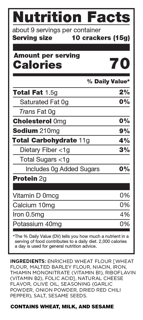 Nutrition facts