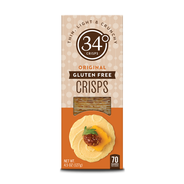 Original Gluten Free Crisps Crackers 34 Degrees