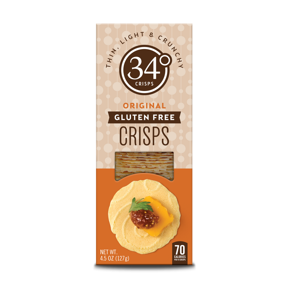 Original Gluten Free Crisps Crackers 34 Degrees