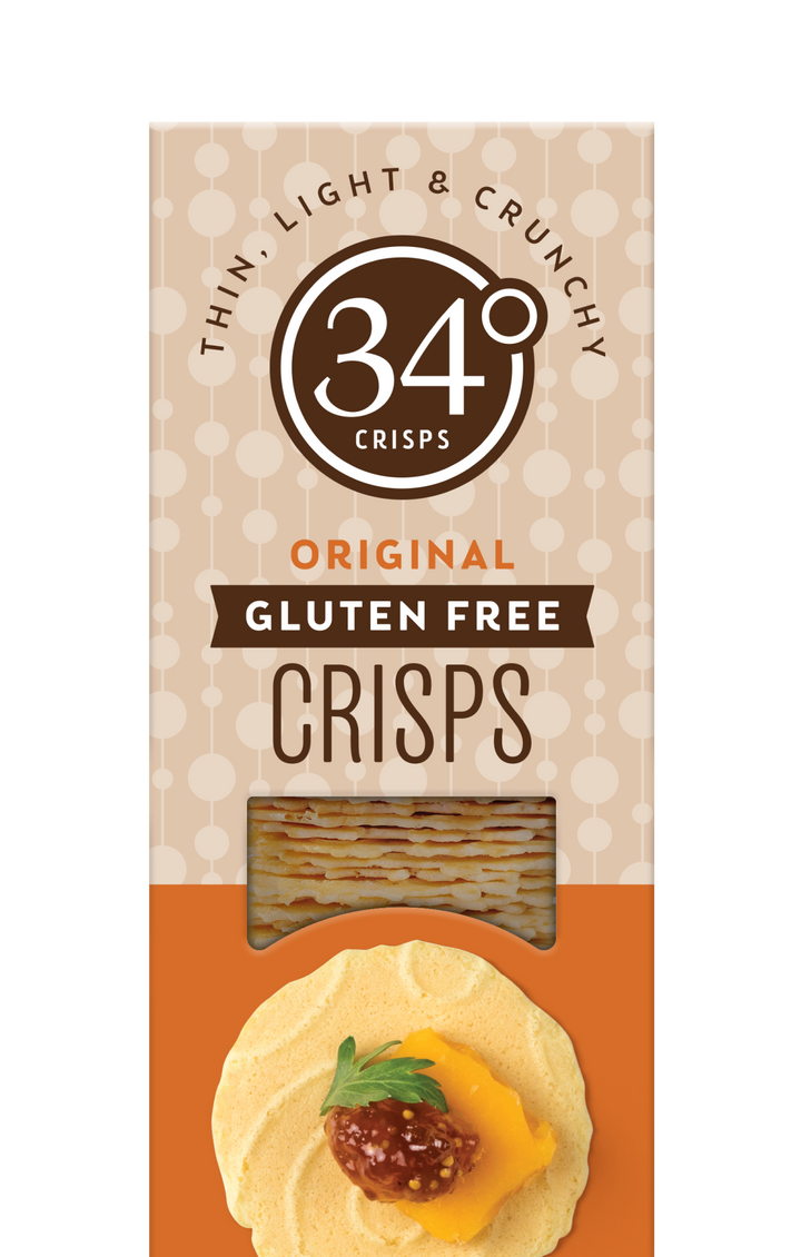 Original Gluten Free Crisps Crackers 34 Degrees